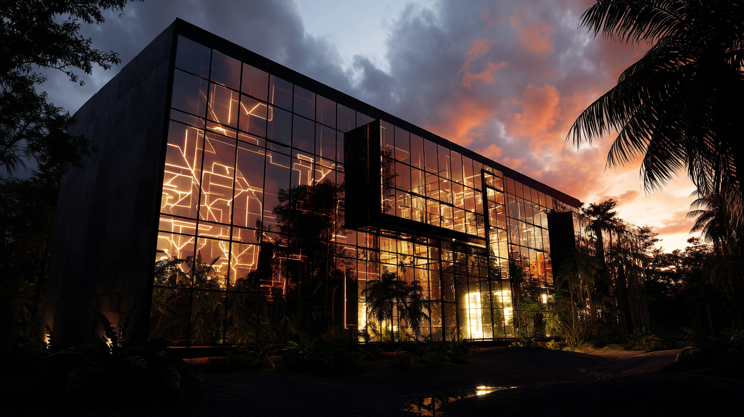 Mikemoran9476 a 3d render of a futuristic building with glowi 5556a6e7 e708 41c8 8e6e 46a4349bbcbf 2   Innovations