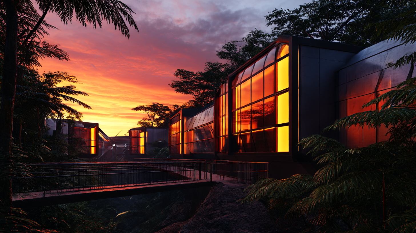 Mikemoran9476 a 3d render of a futuristic building with glowi c4ea84bd 048e 4a59 a182 f166138ca60f 2   Home