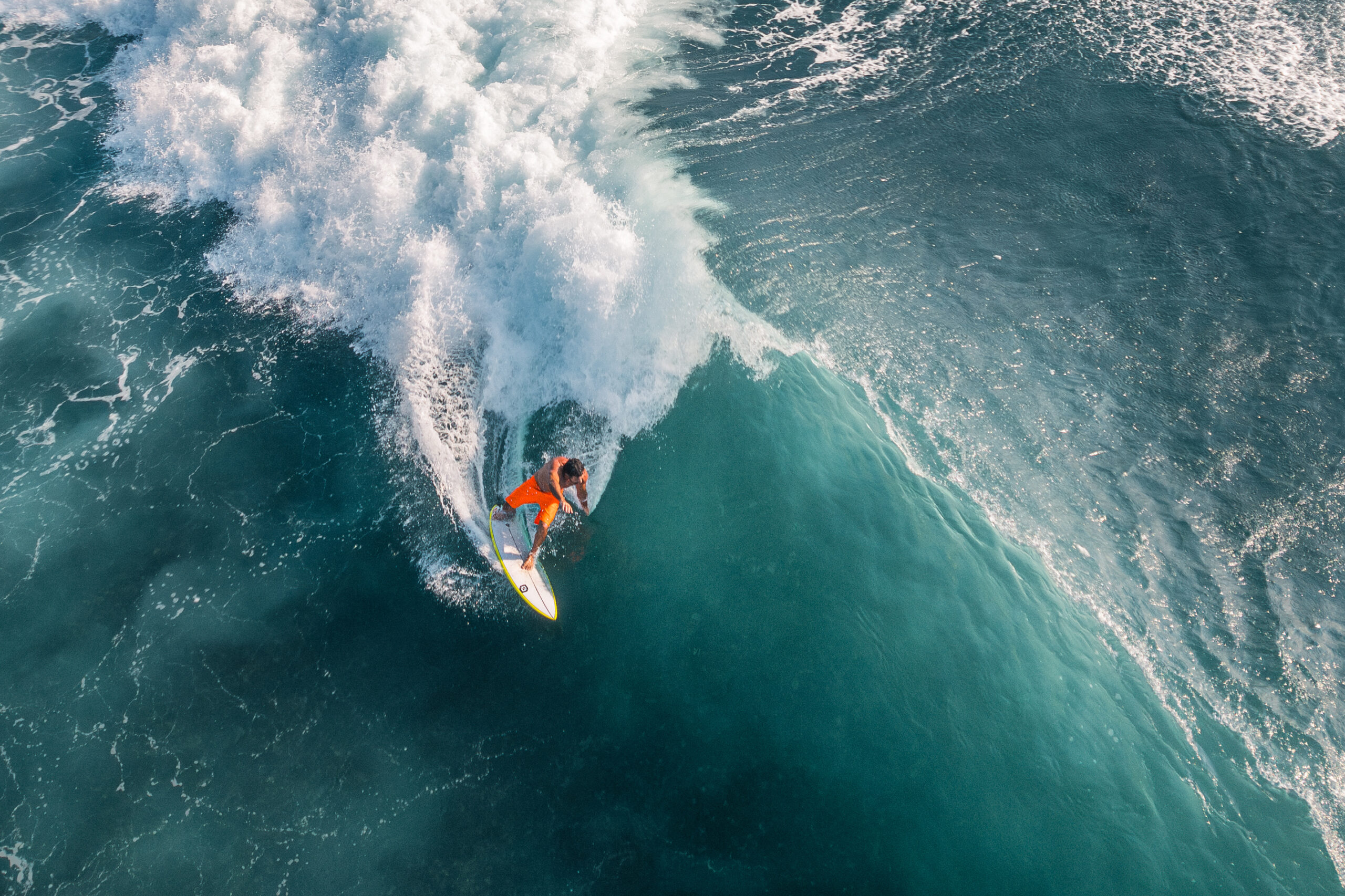High Angle View of People Surfing in Bali Indonesia   Wave Energy