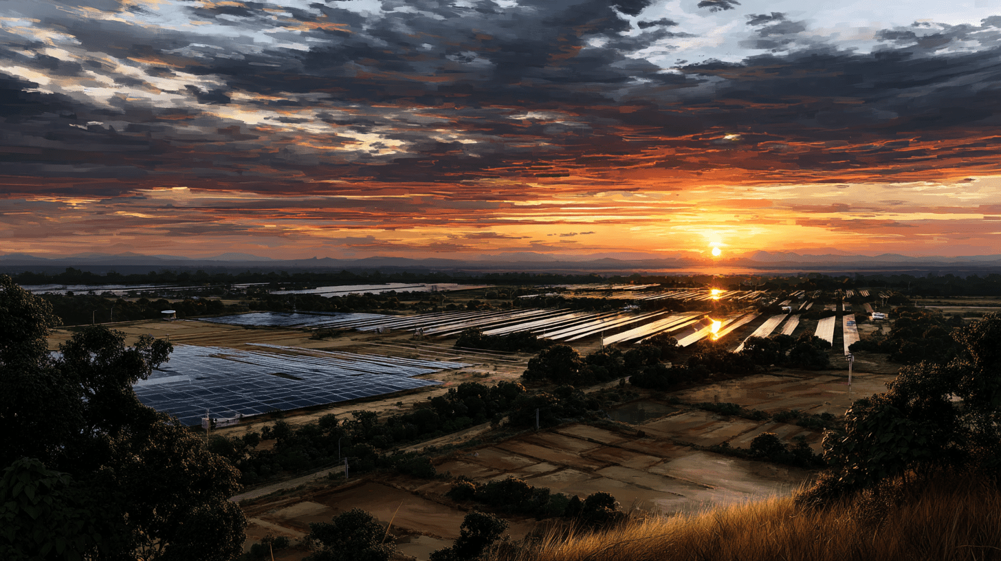 Mikemoran9476 a sprawling solar farm with rows of gleaming pa 47c4ed5b 59ab 449b 8160 33b0de352252 2   Solar Energy
