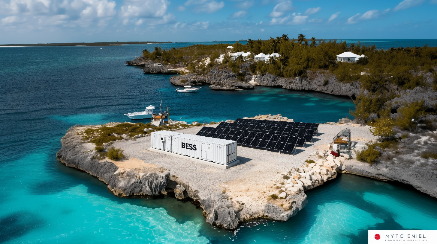 Pictoria studios aerial drone photography overhead shot of a  c644069f aae3 49b5 ab32 115a1409b8c8 1   Closing the 44 point Gap  a Phased Bess Program for the Family Islands