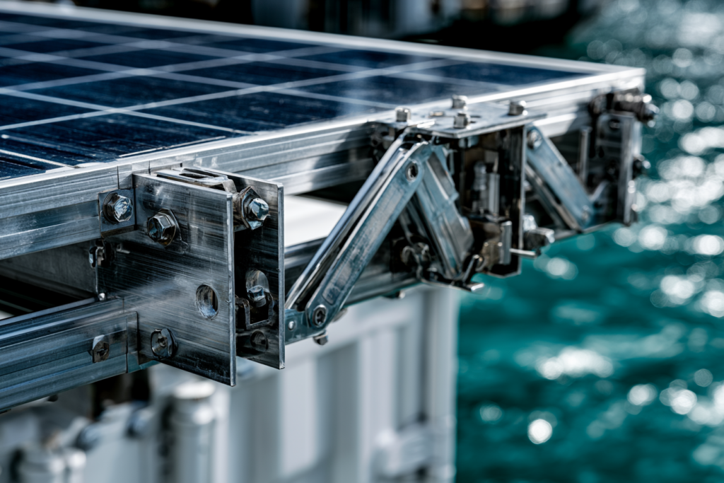 Pictoria studios close up low angle detail of aluminum solar  a918b22e 940f 4d57 b12c b96c24e5e6c5 0   Reverse osmosis Equipment
