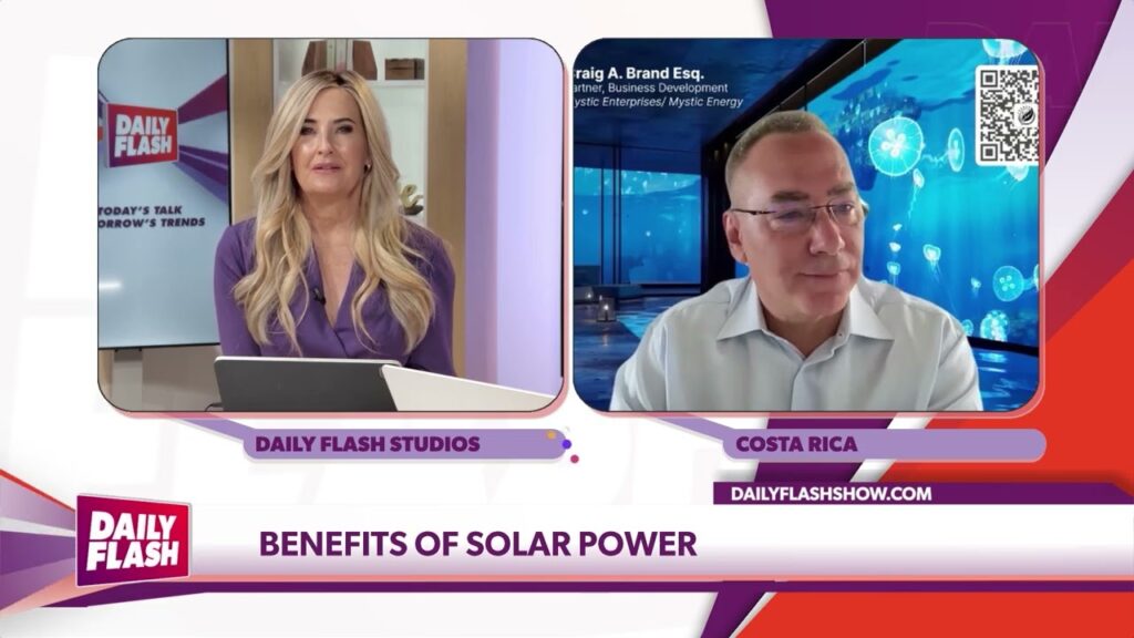 Craig Brand of Mystic Enterprises on Daily Flash discussing solar energy